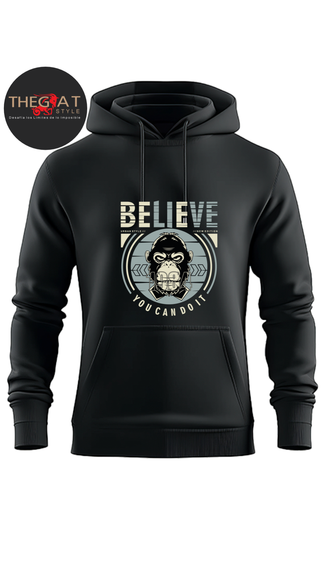 Polera Negra- Moda Urbana