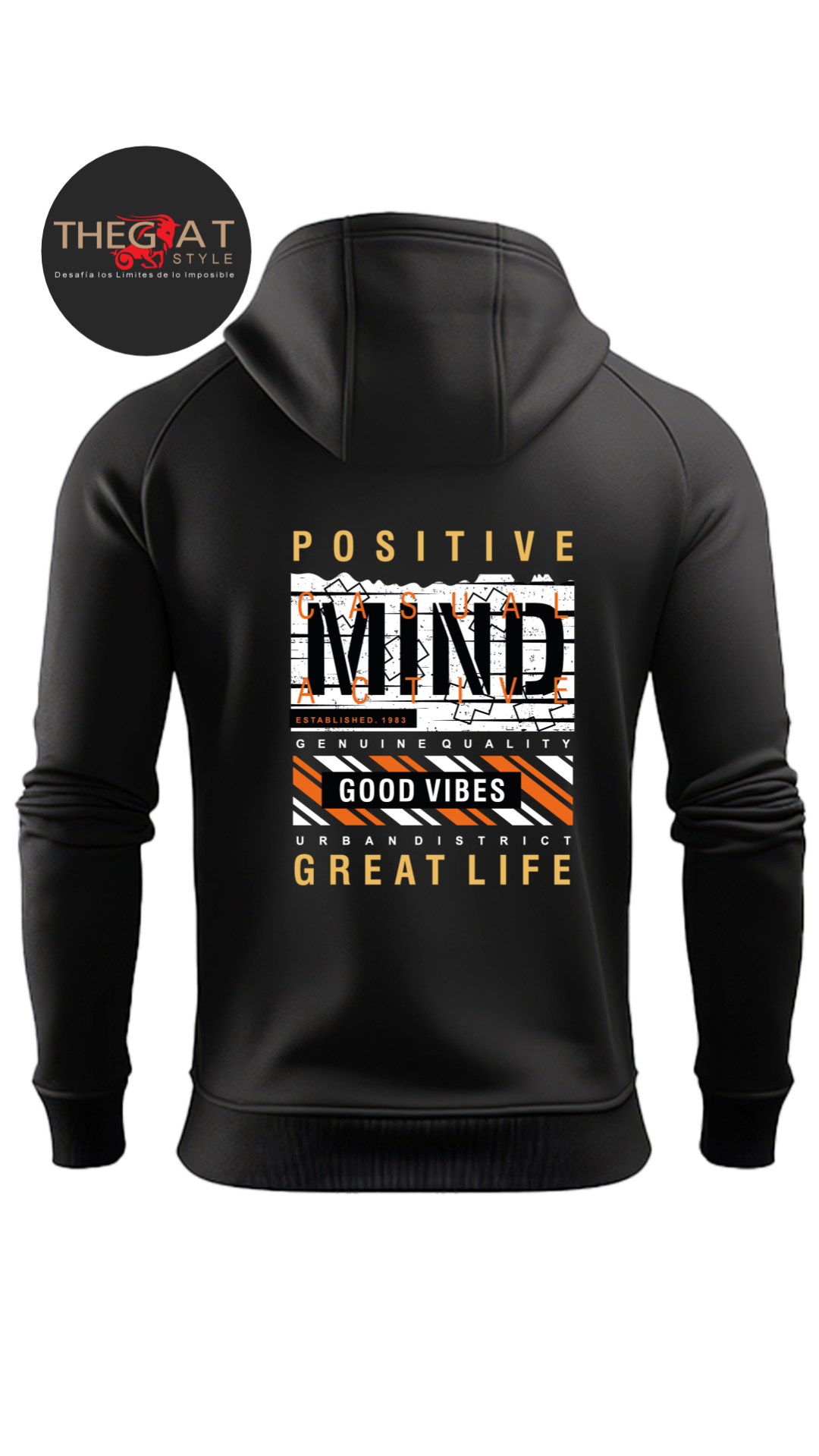 Polera Negra- Moda Urbana