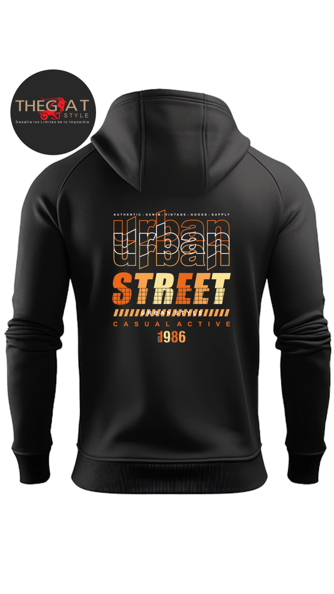 Polera Negra- Moda Urbana